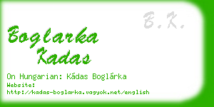 boglarka kadas business card